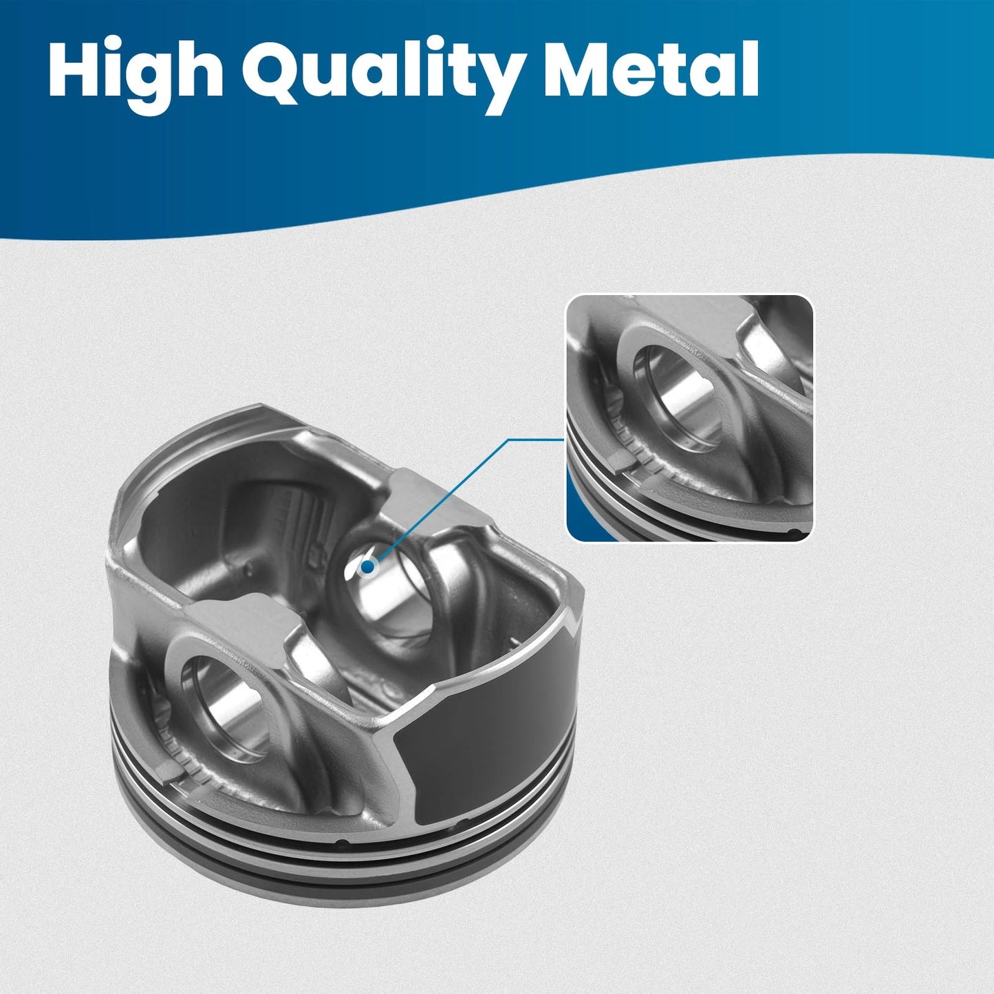 Engine Piston with Rings Kit for Kia Sorento Optima Hyundai Sonata (2011–2019)