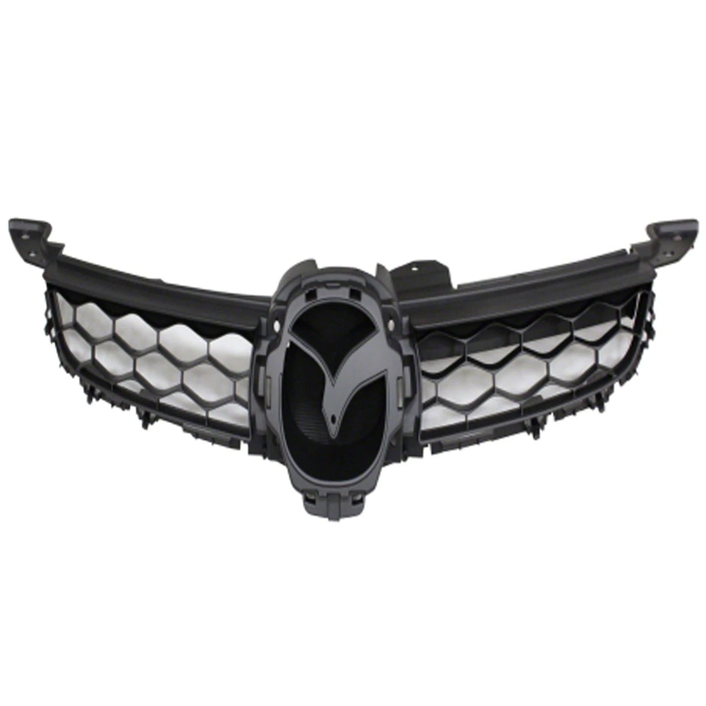 Front Upper Grille Replacement Black Plastic for Mazda CX7 (2010–2012)
