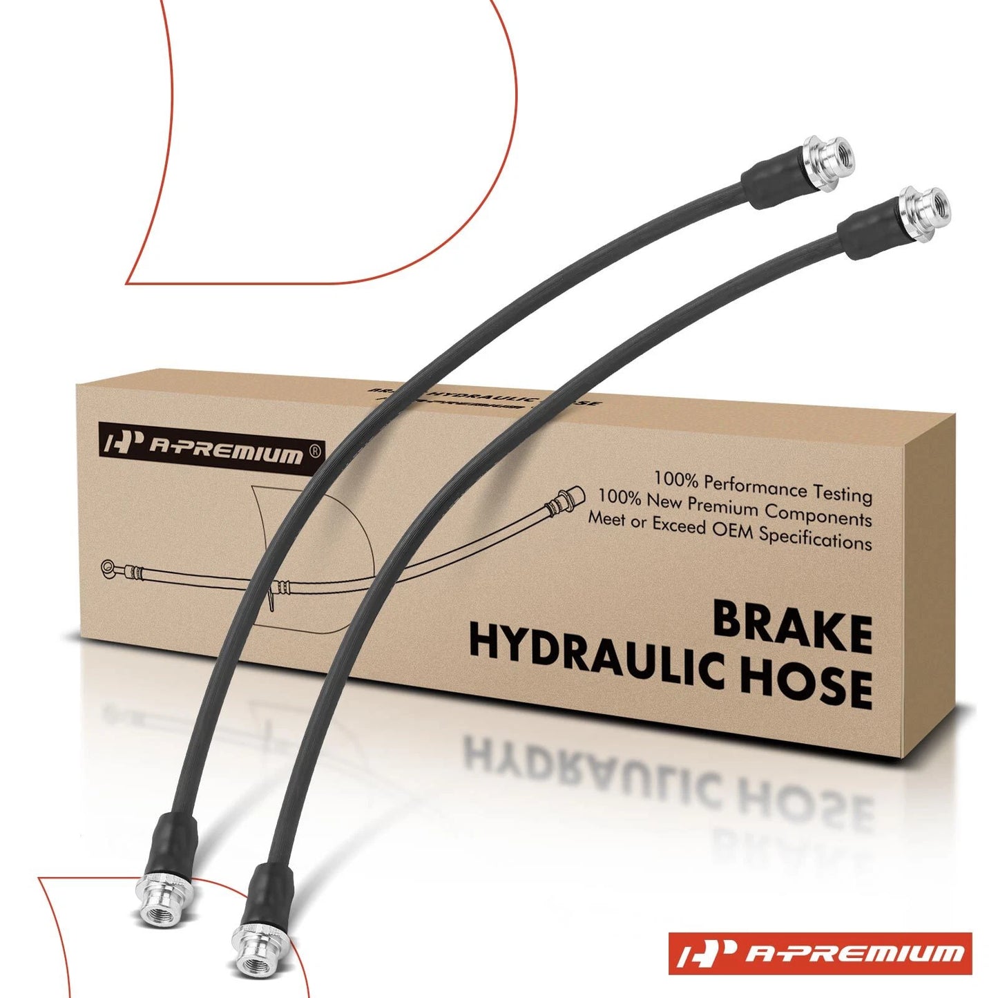 2X Rear Brake Hydraulic Hose for Nissan NV200 (2013–2020)