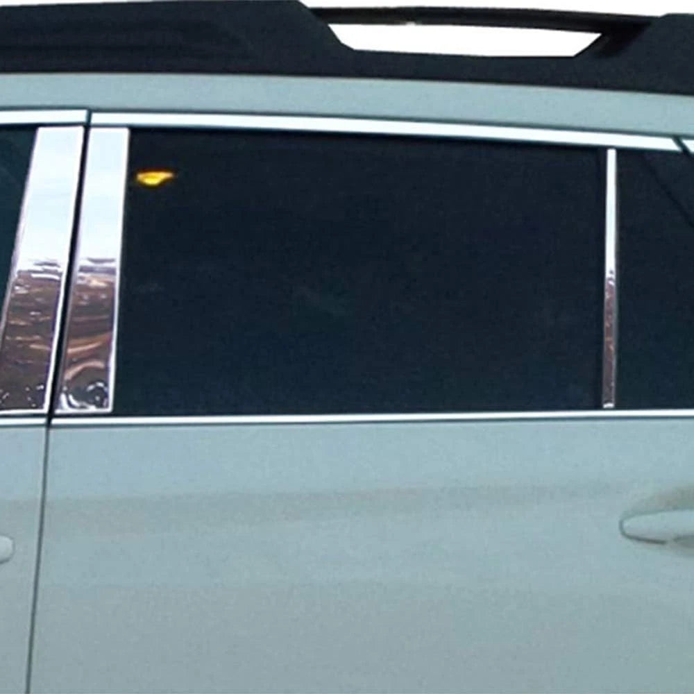 6pc Stainless Steel Pillar Post Trim Luxury FX for Subaru Outback (2010–2014)