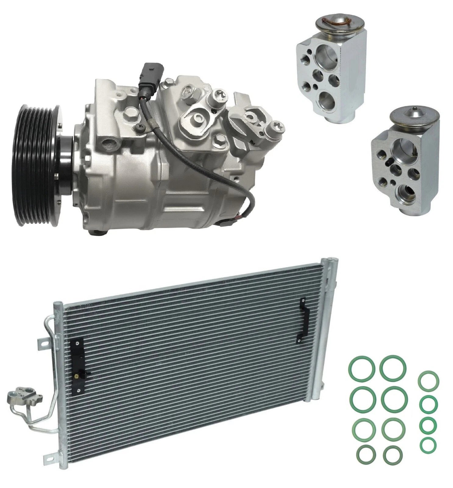 AC Compressor Kit With Condenser for Audi Q7 3.6L (2010–2015)
