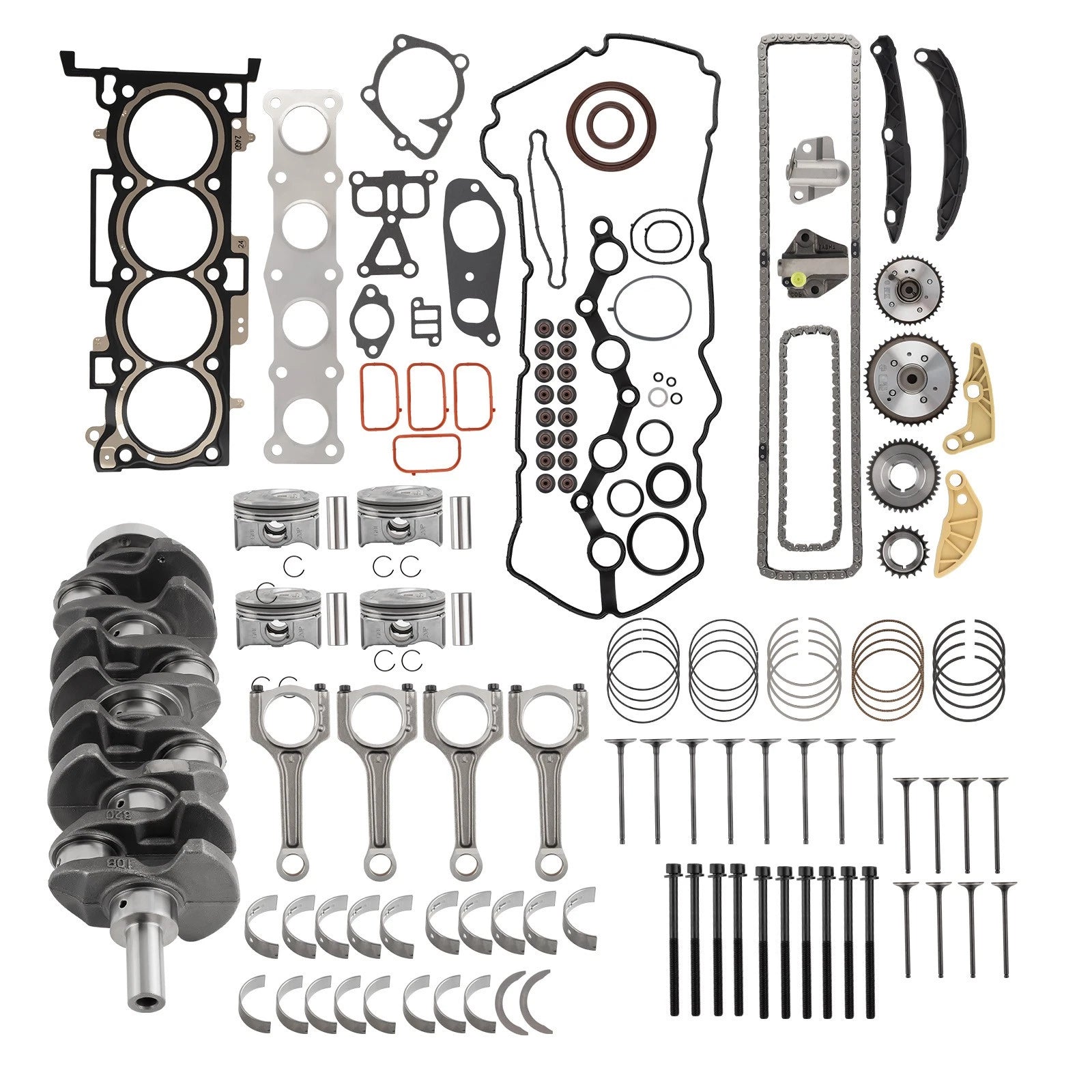 Engine Rebuild Kit and Crankshaft for Hyundai Sonata Kia Sportage (2013–2016)