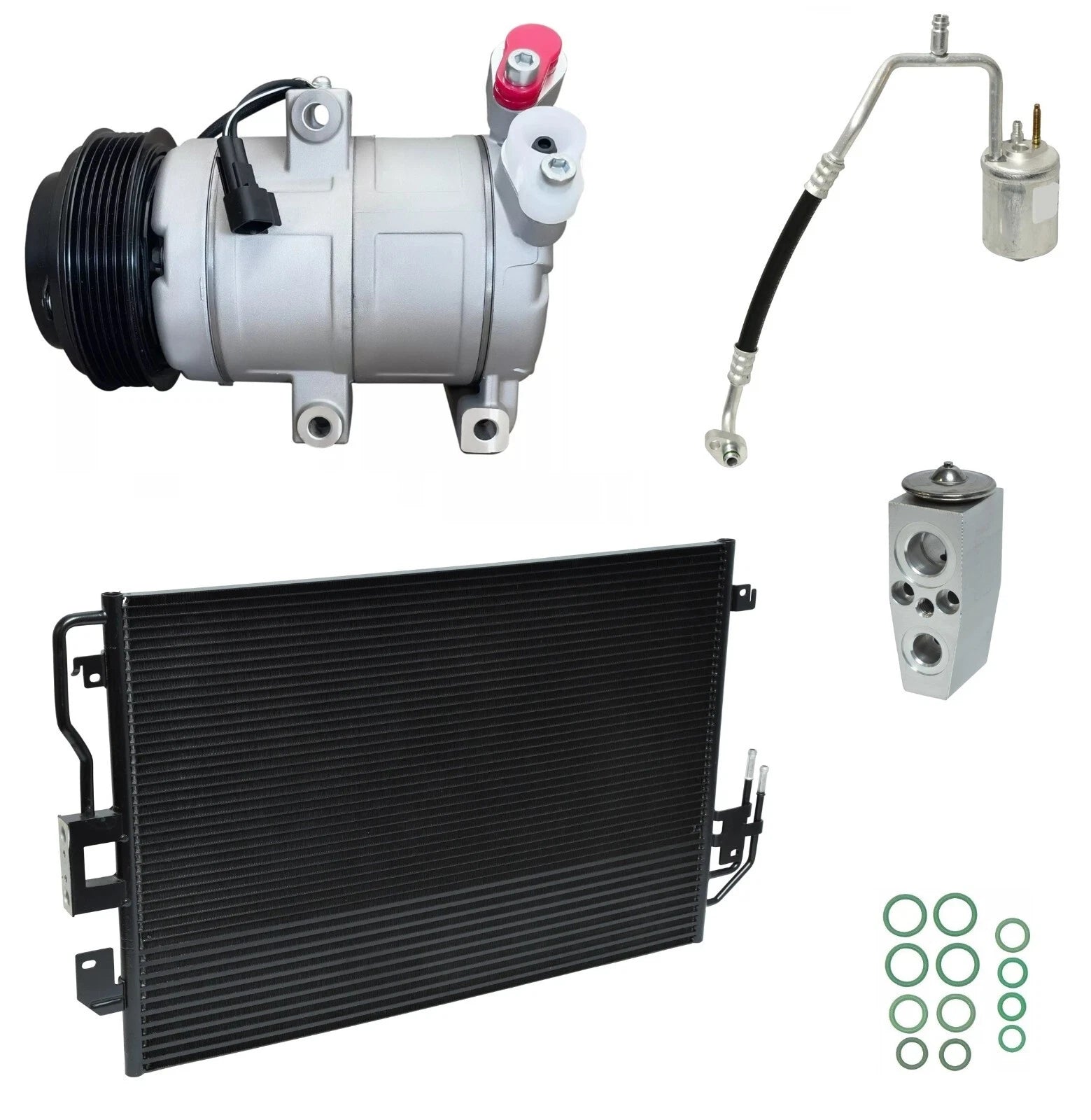 AC Compressor Kit with Condenser for Ford Escape 2.3L (2008–2012)