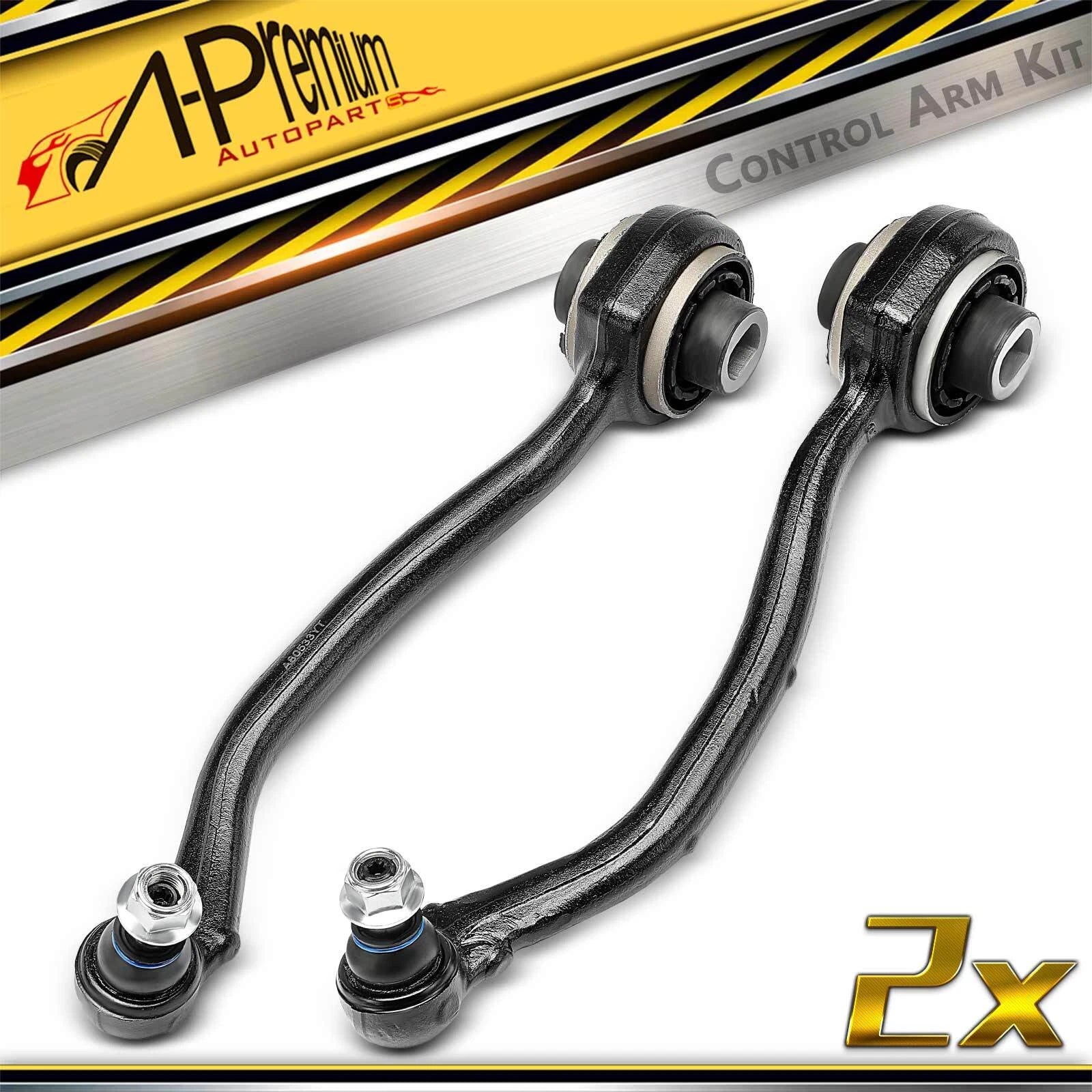2X Front Lower Rearward Control Arm with Ball Joint for Benz C230 (2002–2007)