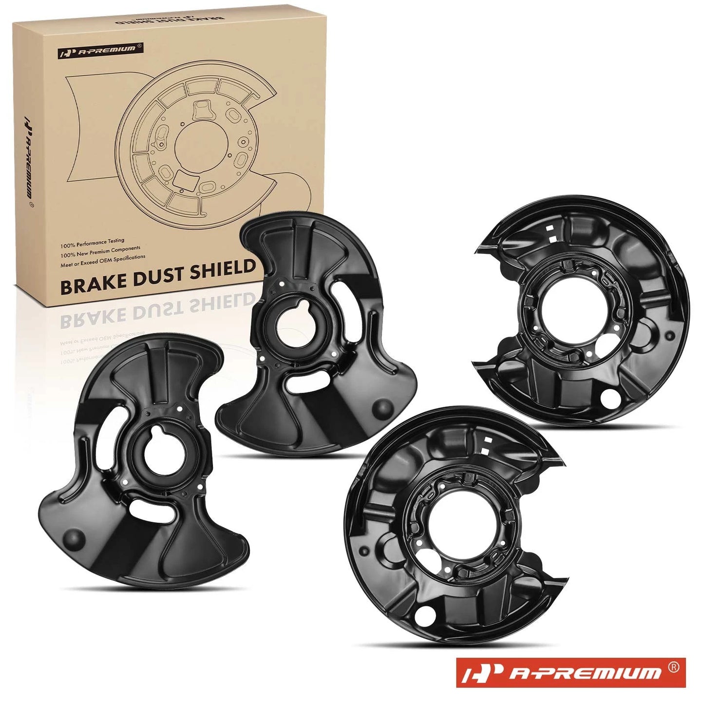 Brake Dust Shield Set for Mercedes-Benz C230 C240 C280 C320 (2000–2007)