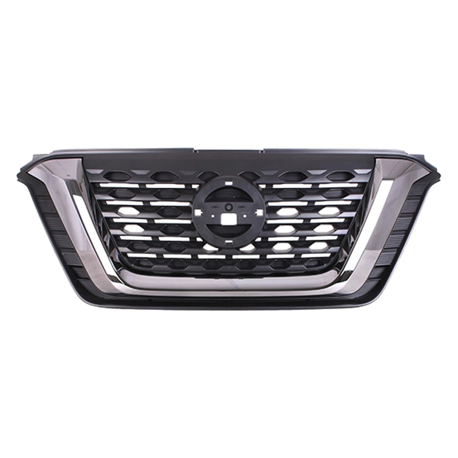 Replacement Black/Smoked Chrome/Matte ABS Plastic Front Grille