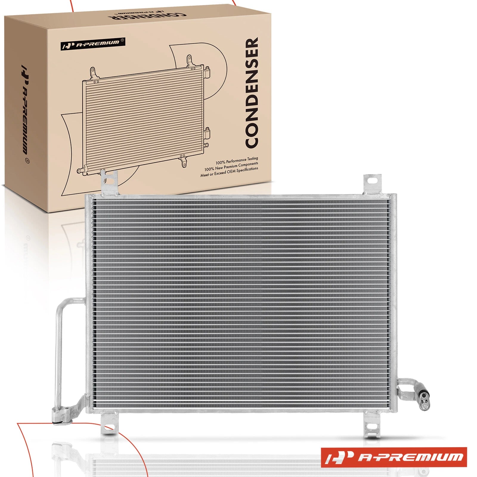 A/C Condenser with Bracket for Chevy Trailblazer (2002–2009)