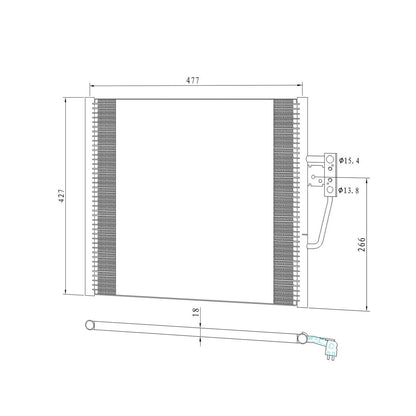 A/C Condenser Replacement Repair Part for BMW 5 Series (1998–2003)