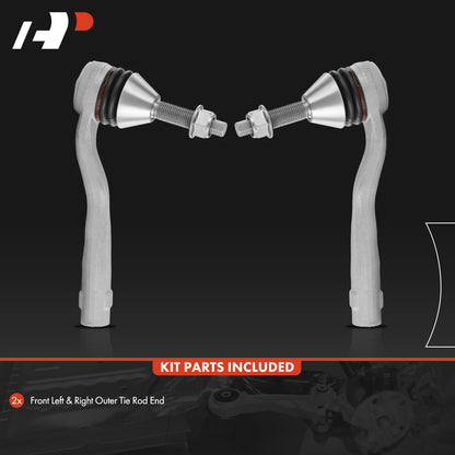 2X Front Tie Rod End Outer for Mercedes-Benz GLE450 GLE580 (2020–2022)