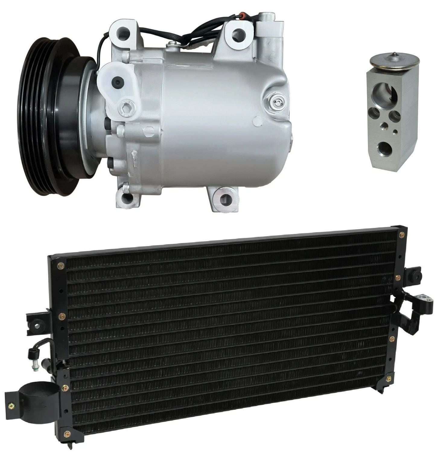 A/C Compressor Kit With Condenser for Nissan Tsubame 1.6L (2002–2002)