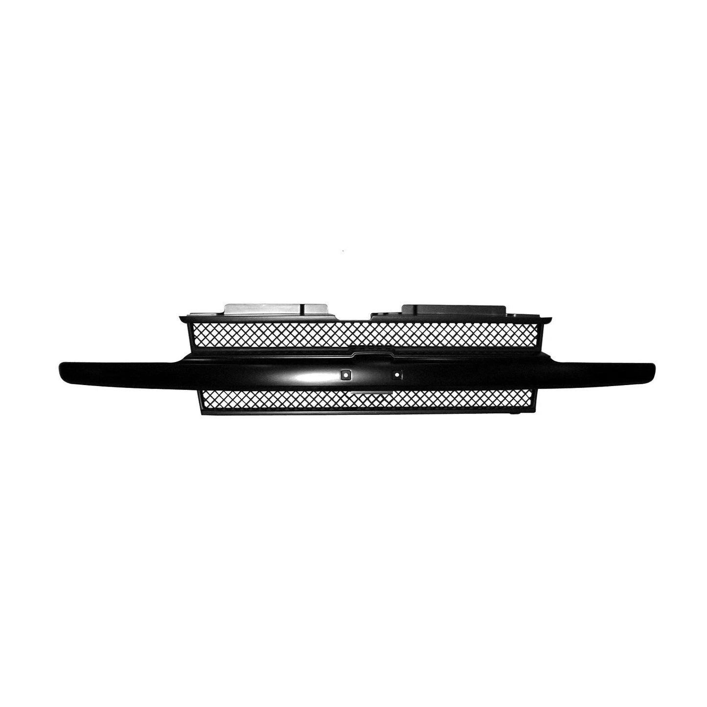 Replacement Chrome/Ready to Paint Front Grille w/o Head Light Washer Holes