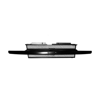 Replacement Chrome/Ready to Paint Front Grille w/o Head Light Washer Holes