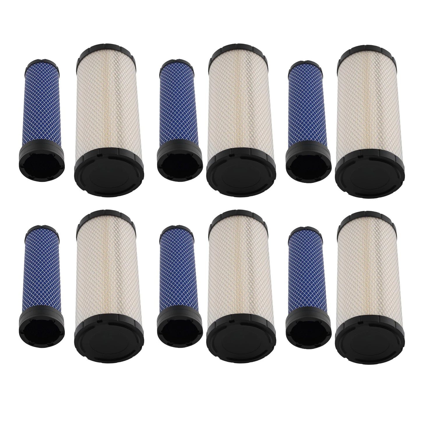 6x Outer & Inner Air Filter for John Deere RE68048 RE68049 (Wix 46489–46490)