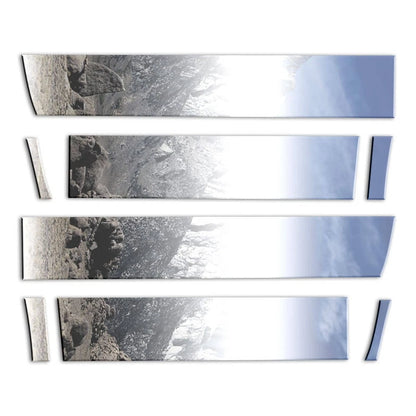 Chrome Rocker Panel Kit 8 Piece Wide for Chevy Avalanche (2007–2014)