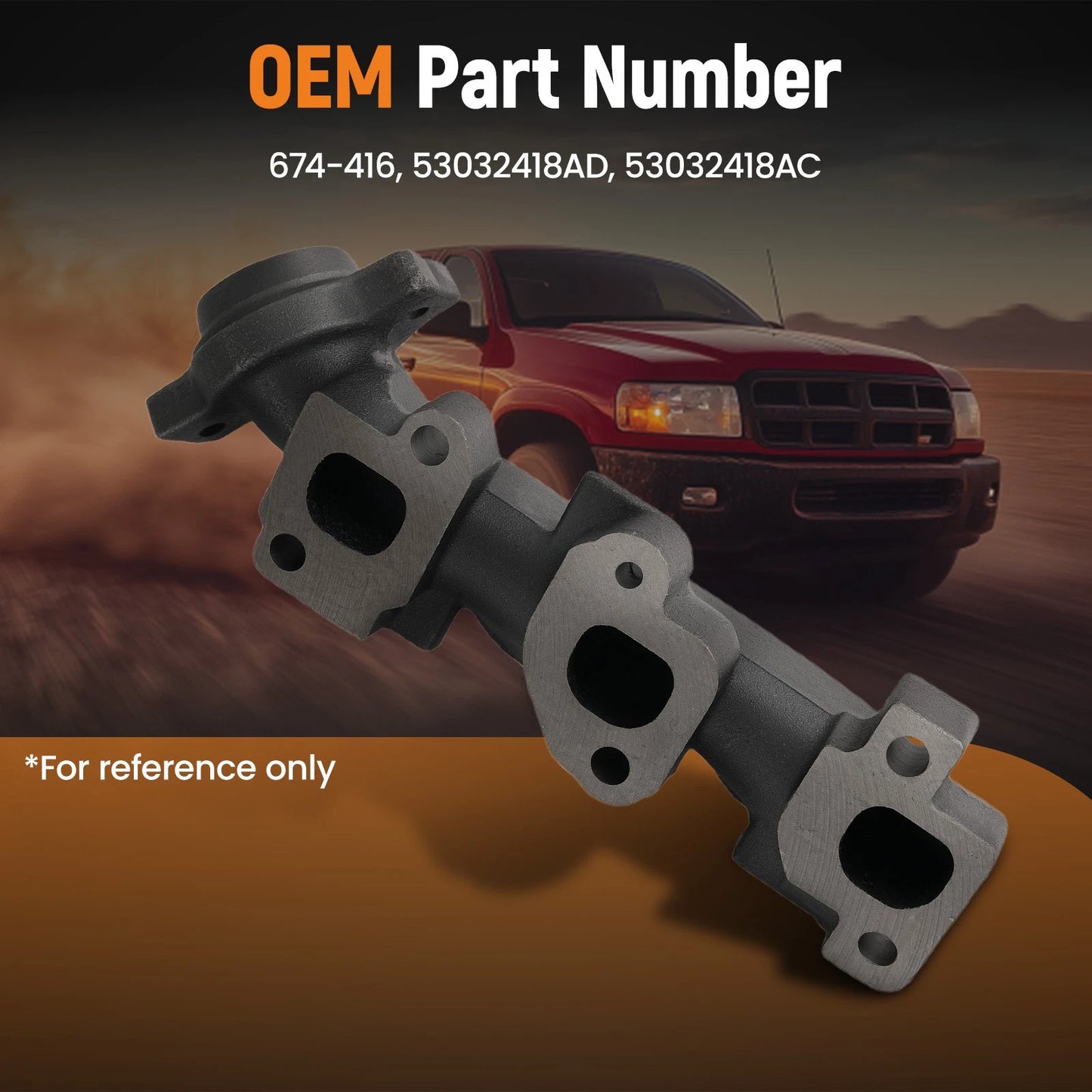 Cast Iron Exhaust Manifold for Dodge Durango 3.7L (2004–2009)