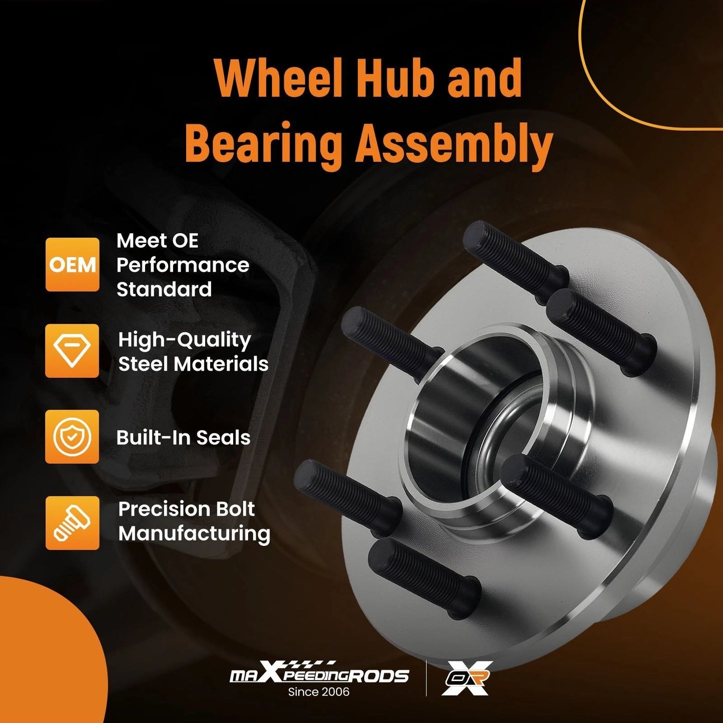 Front Wheel Hub Bearing Assembly for Dodge Dakota Durango (1997–2004)