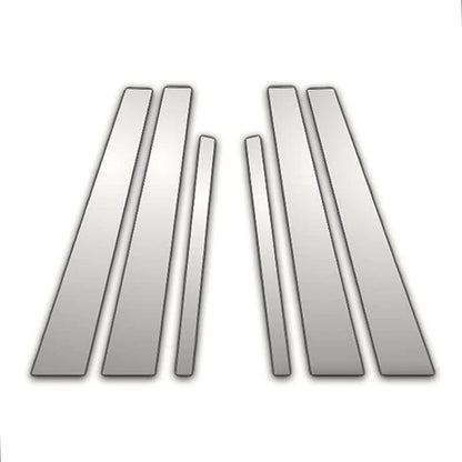 6Pc Chrome Pillar Post Covers Replacement for BMW 7 Series (2009–2015)