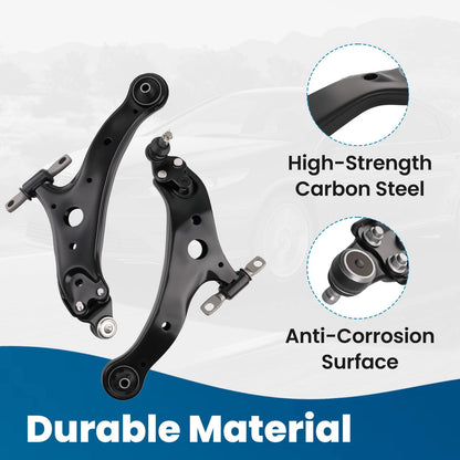 Front Lower Control Arm Ball Joint and Tie Rod End for Toyota Camry (2007–2011)