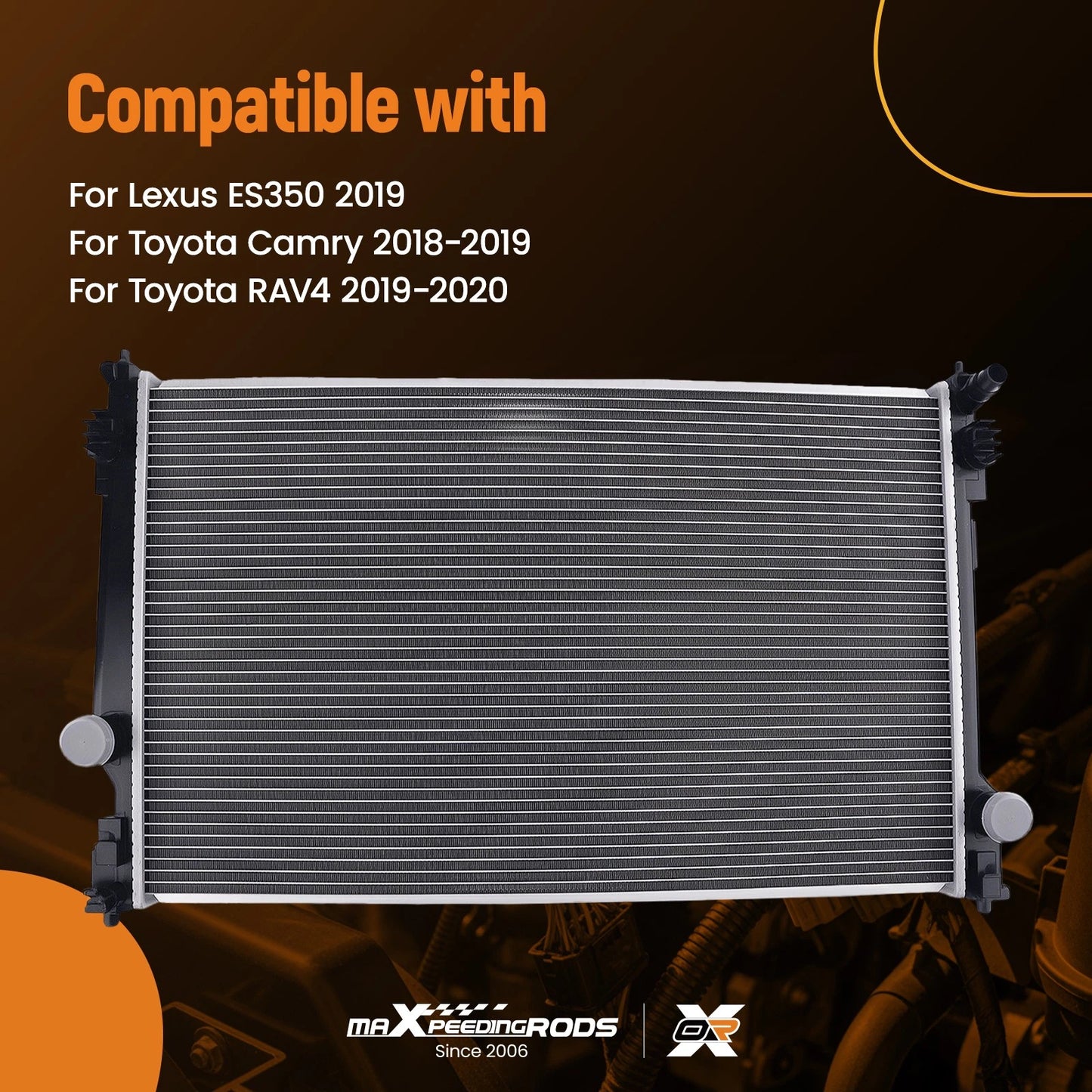 Engine Coolant Radiator for Toyota Camry RAV4 ES350 (2018–2020)