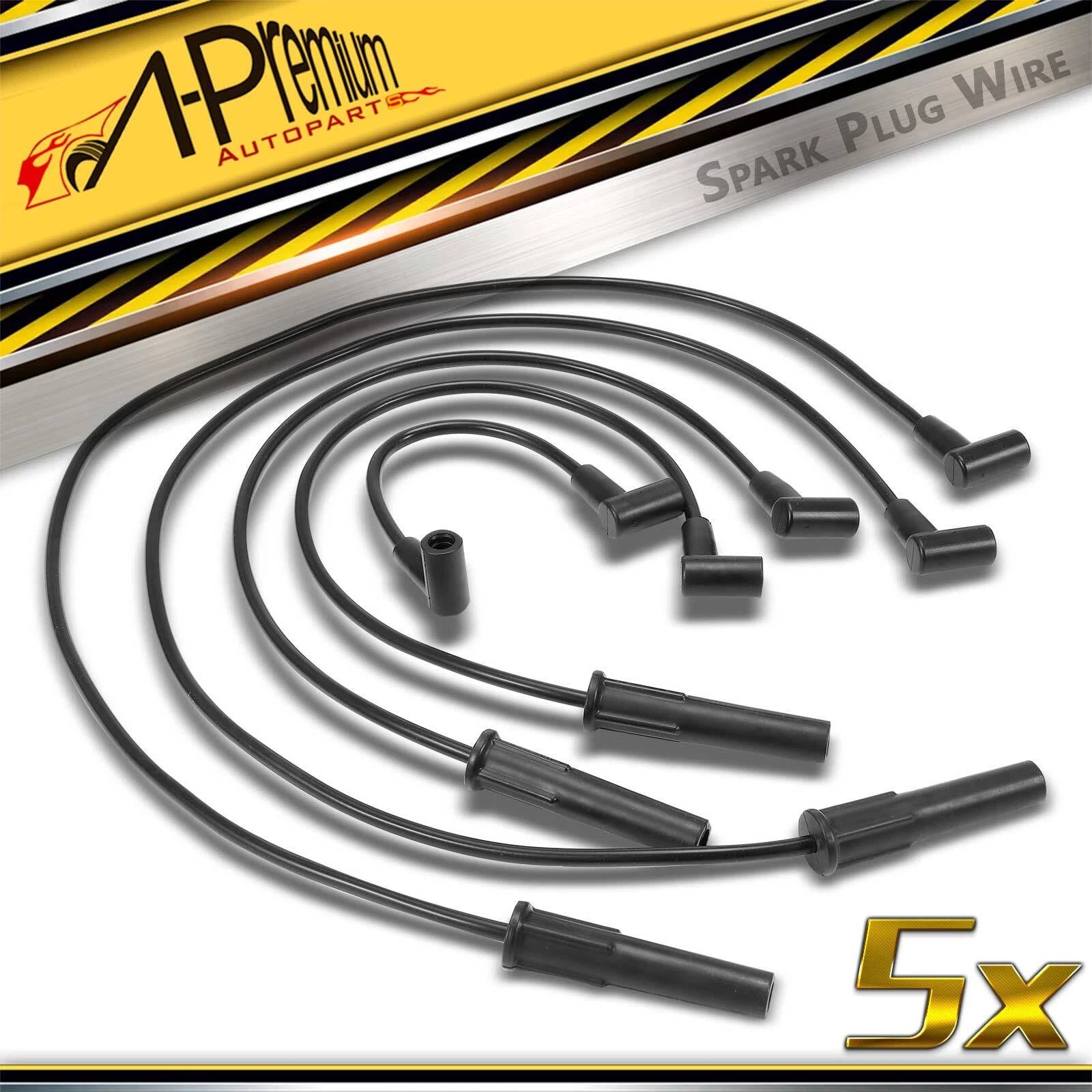 5x Spark Plug Wire Set for Chevrolet S10 Blazer GMC S15 (1983–2005)