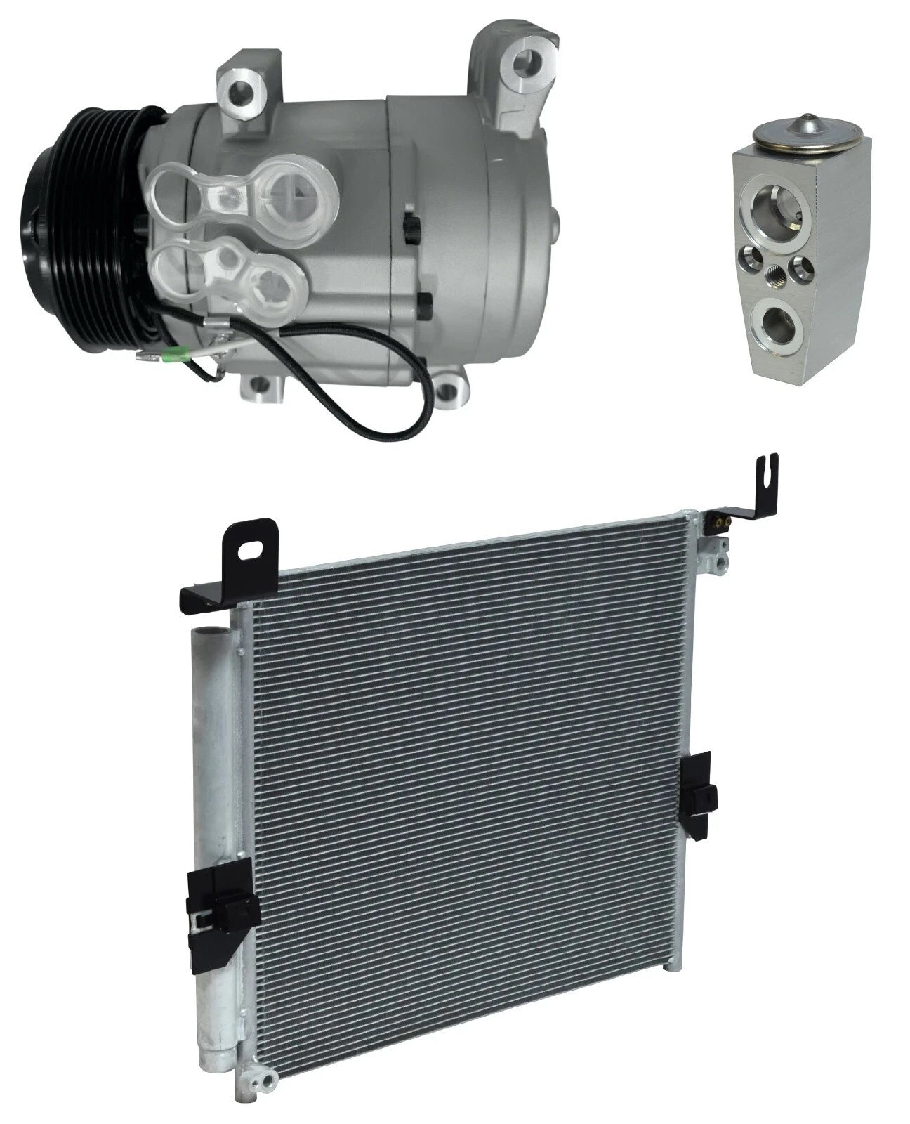 AC Compressor Kit W Condenser for Toyota Tacoma 2.7L 4.0L (2013–2015)