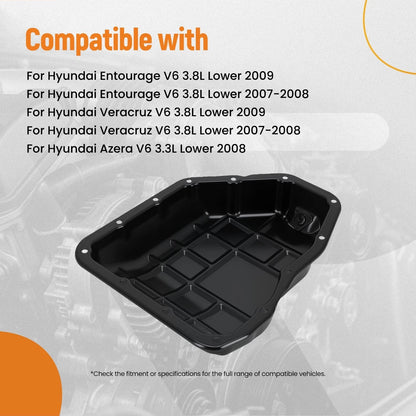 Engine Oil Pan for Hyundai Azera/Sonata V6 3.3L (2006–2008)