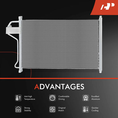 A/C Condenser with Receiver Drier for Chevy Corvette (1986–1989)