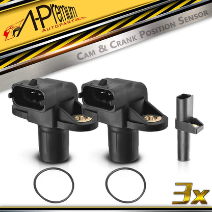 Crankshaft & 2X Camshaft Position Sensors for Mercedes-Benz W202 (1994–2000)