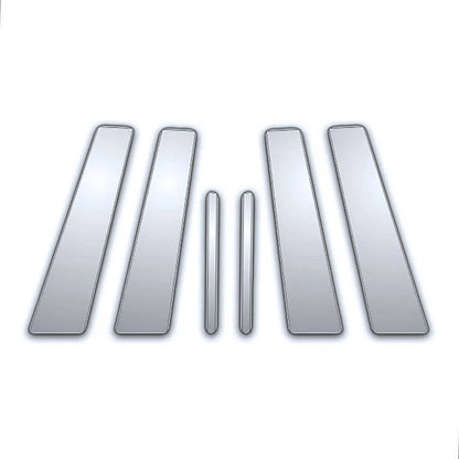6pc Pillar Covers Chrome Replacement for Hyundai Amanti (2004–2010)