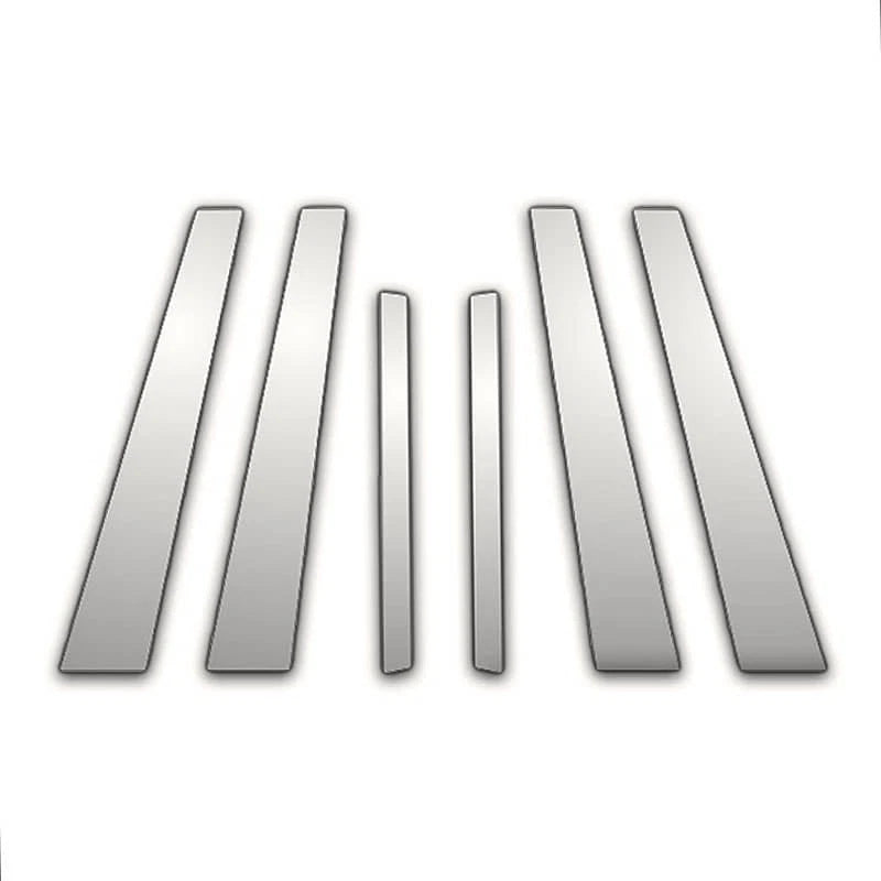 Chrome Pillar Post Covers 6Pc for BMW 5 Series (2011–2016)