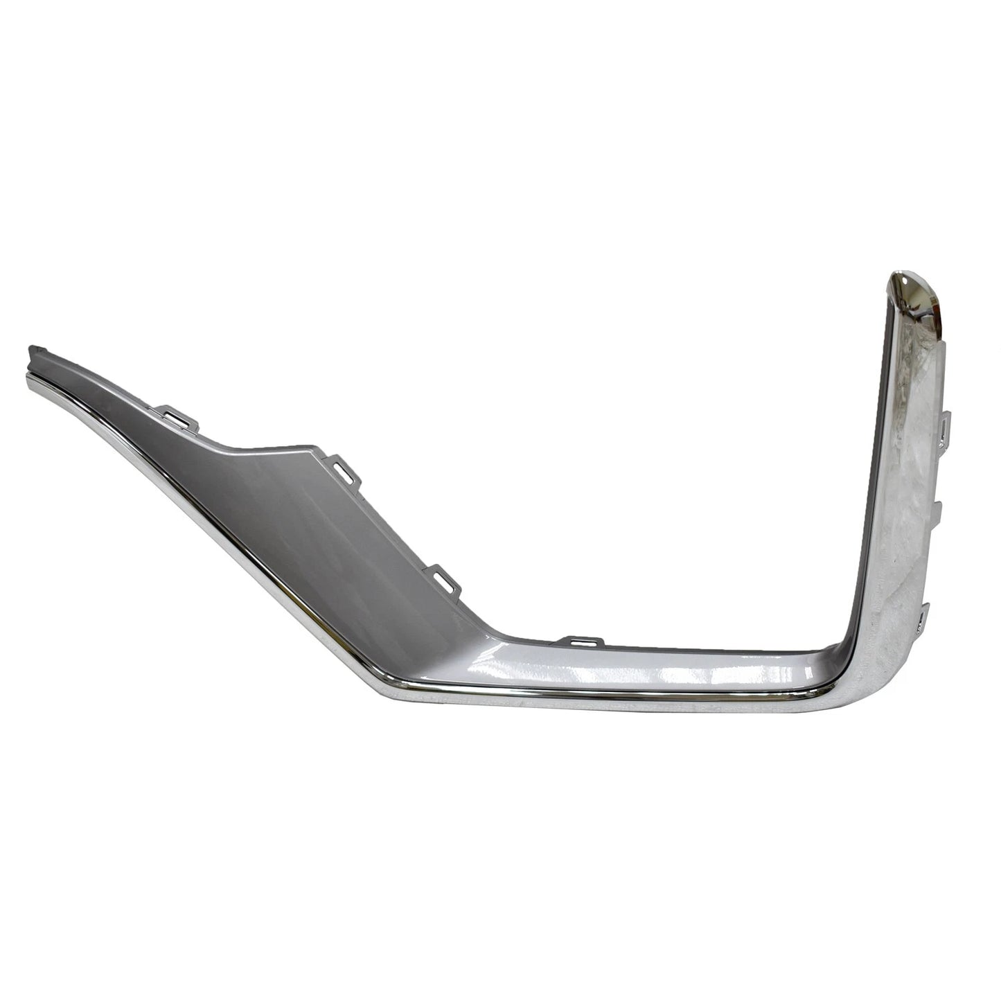 Replacement Gray Chrome/Gloss Front Driver Side Lower Bumper Cover Molding