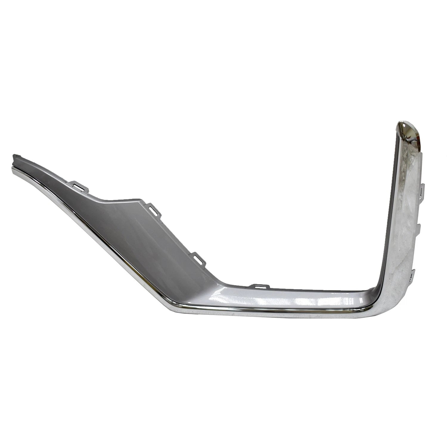 Replacement Gray Chrome/Gloss Front Driver Side Lower Bumper Cover Molding