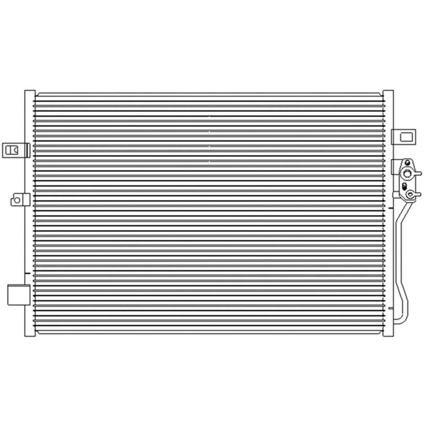Replacement A/C Condenser External Transmission Oil Cooler is Not Included