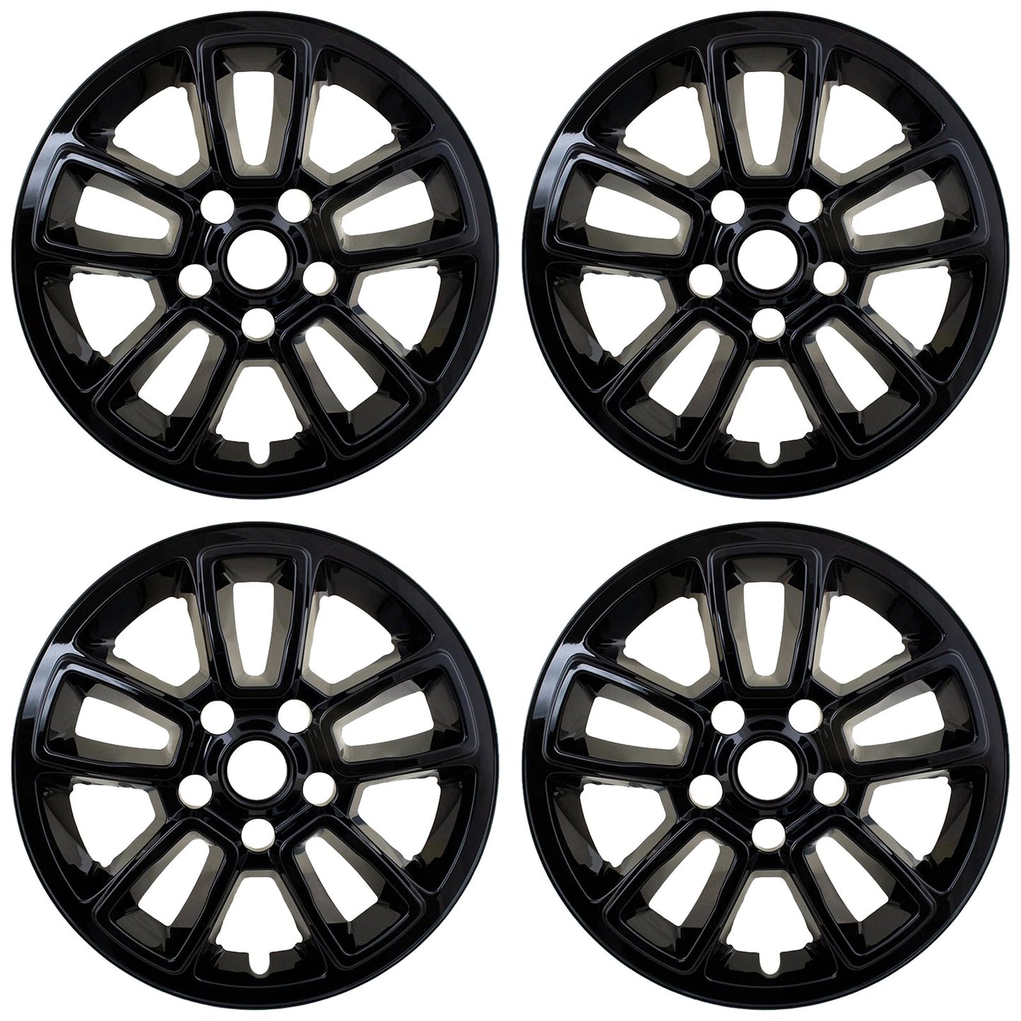 17" Gloss Black Wheel Skins for 2018-2019 Grand Cherokee Laredo