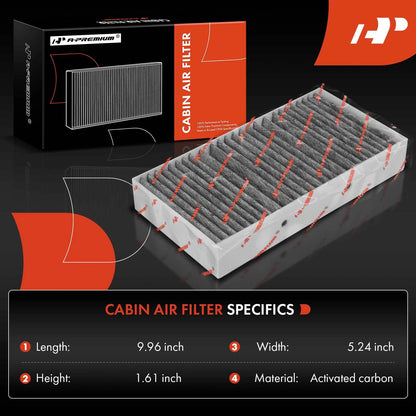 2X Activated Carbon Cabin Air Filter for Mercedes-Benz GLE350 GLS450 (2016–2023)