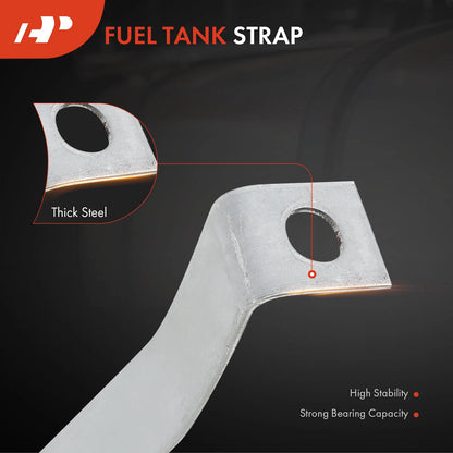 2X Steel Fuel Tank Straps for Chevy Impala/Caprice/Buick LeSabre (1973–1976)