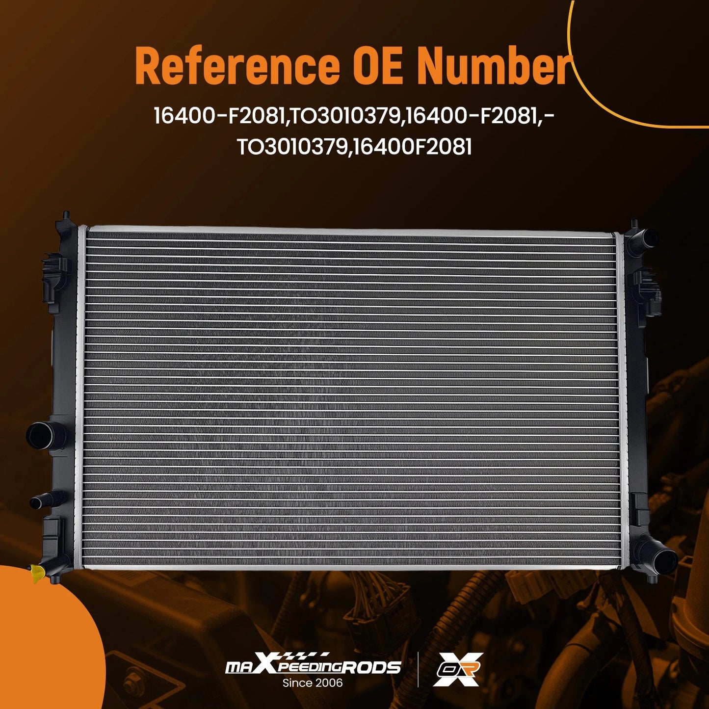 Aluminum Core Engine Radiator for Toyota Corolla Cross (2022–2024)