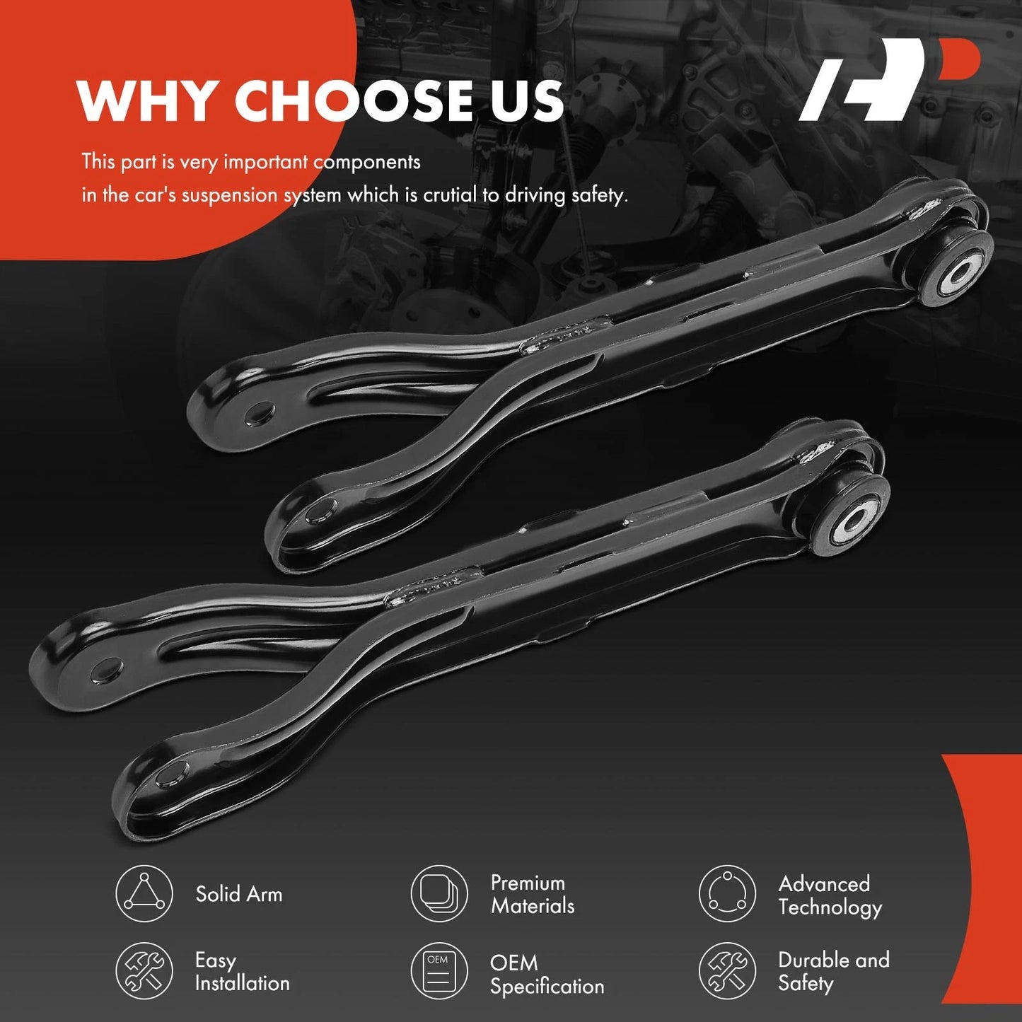 2X Rear Control Arm for Chevrolet Camaro (2010–2015)