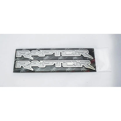 Polished Stainless Interior 12' Badges w/Brushed 'Raptor' for 10-14 F-150 Raptor