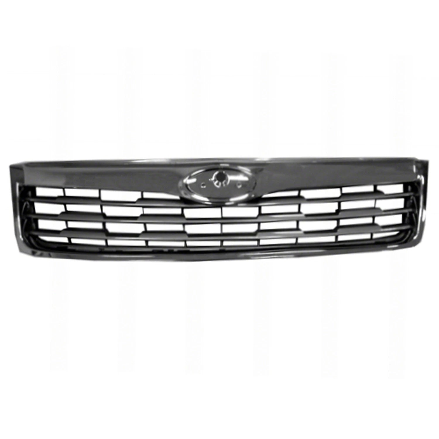 Replacement Gray Chrome Plastic Front Grille For 2009-2010 Subaru Forester