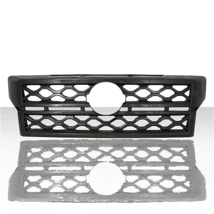 Set of 1 Clip-On Grille Overlay for 2022-2025 Nissan Frontier S - Gloss Black