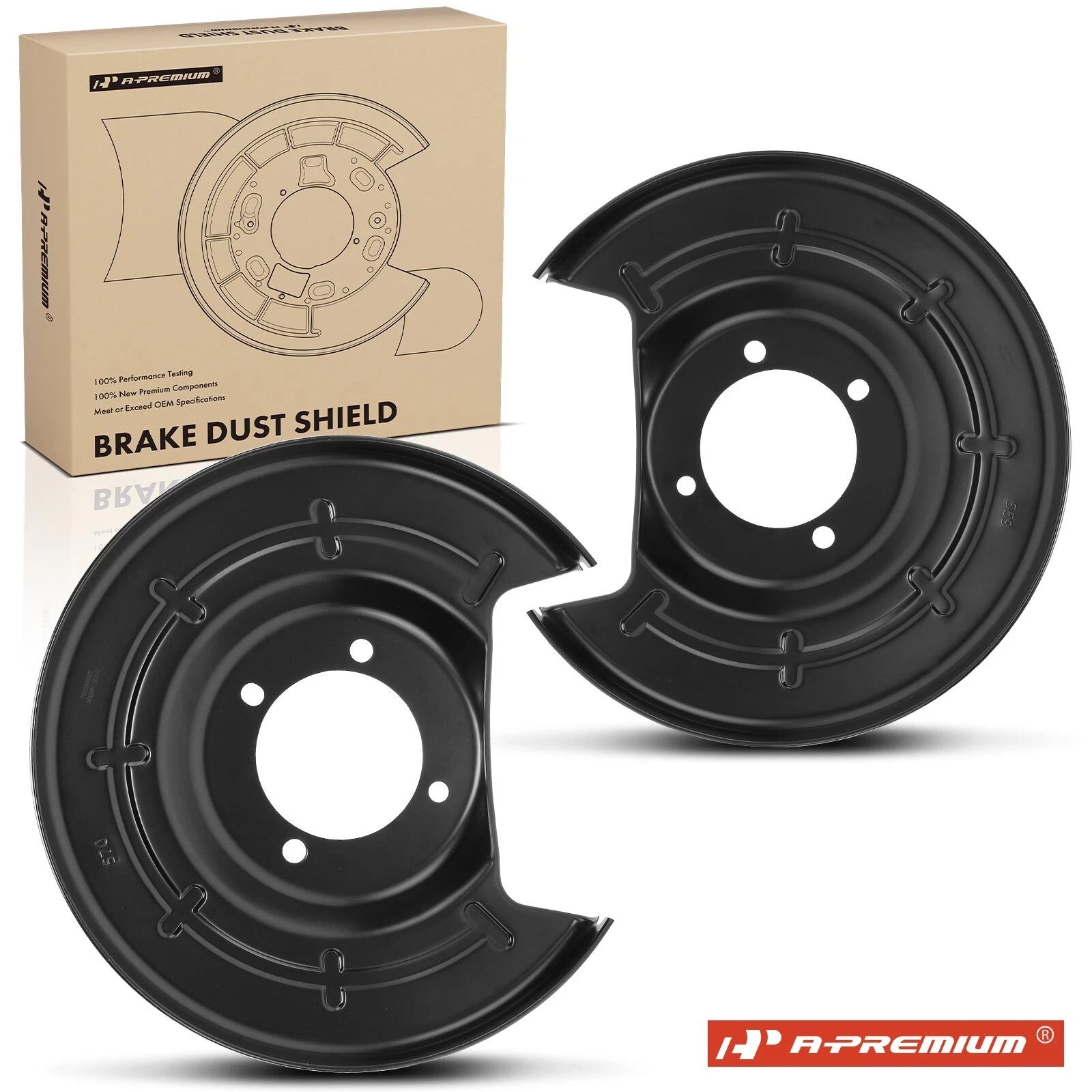 2Pcs Brake Dust Shield Rear for Chevrolet Cruze (2013–2015)