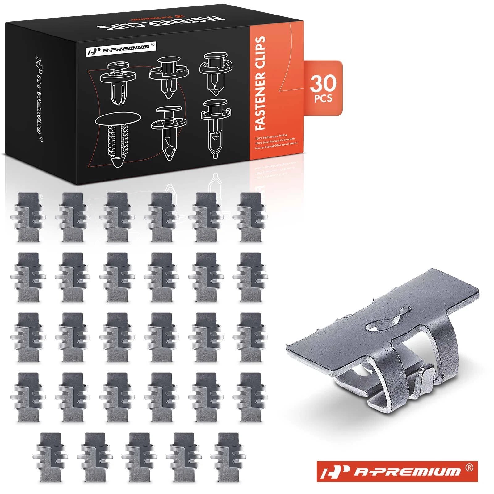 30Pcs Metal Radiator Grille Nuts for GM Trucks (C/K Series)