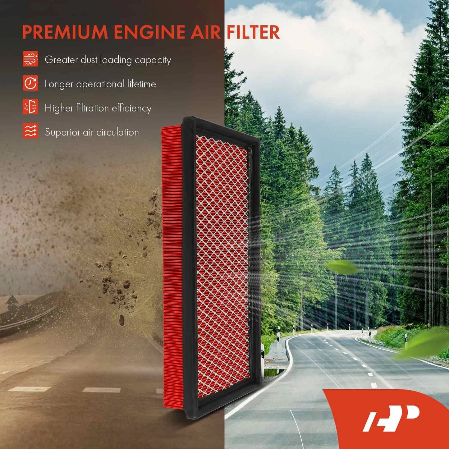 2X High Performance Engine Air Filter for Chevy Camaro (1993–1997)