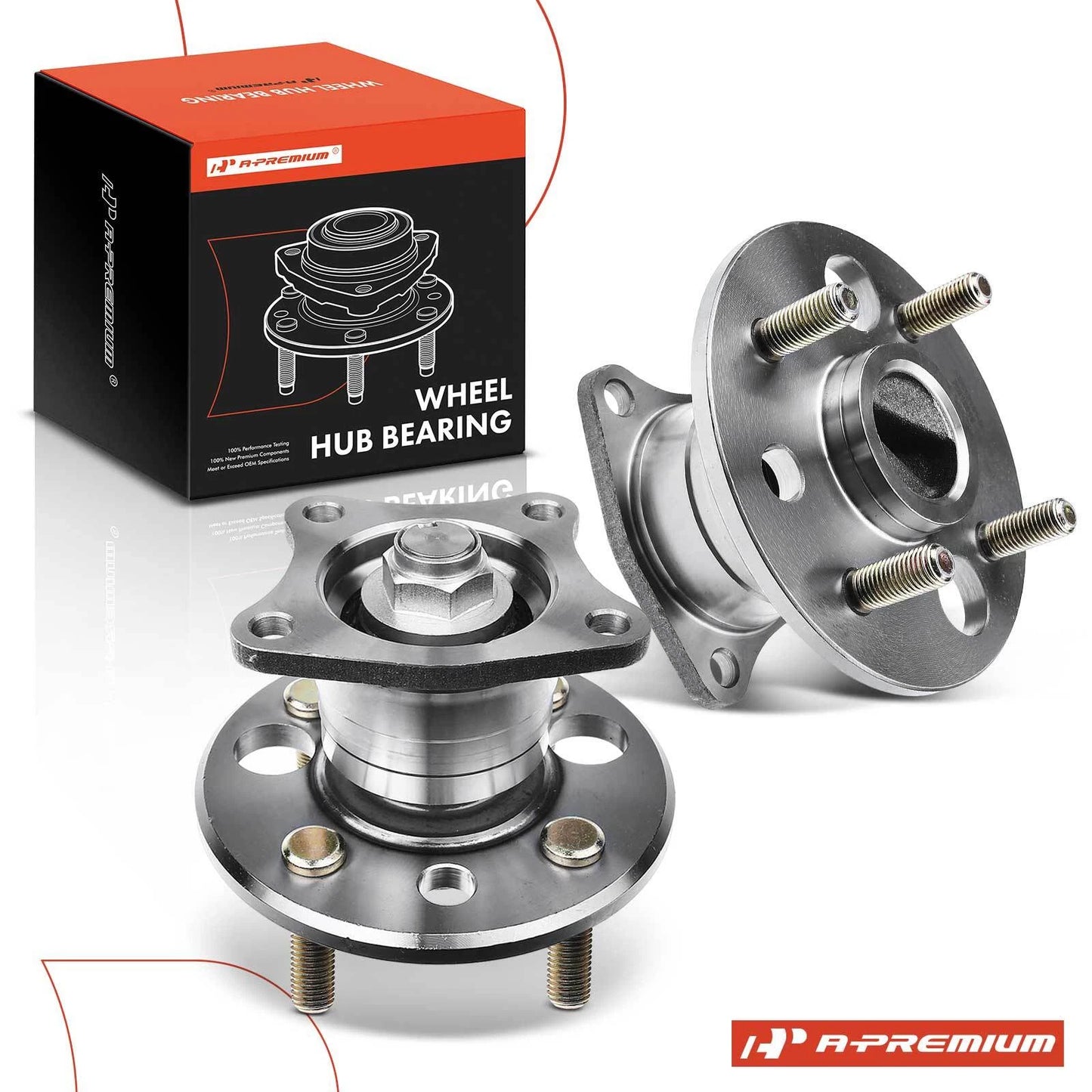 2X Rear Wheel Hub & Bearing Assembly for Toyota Corolla (1993–2002)