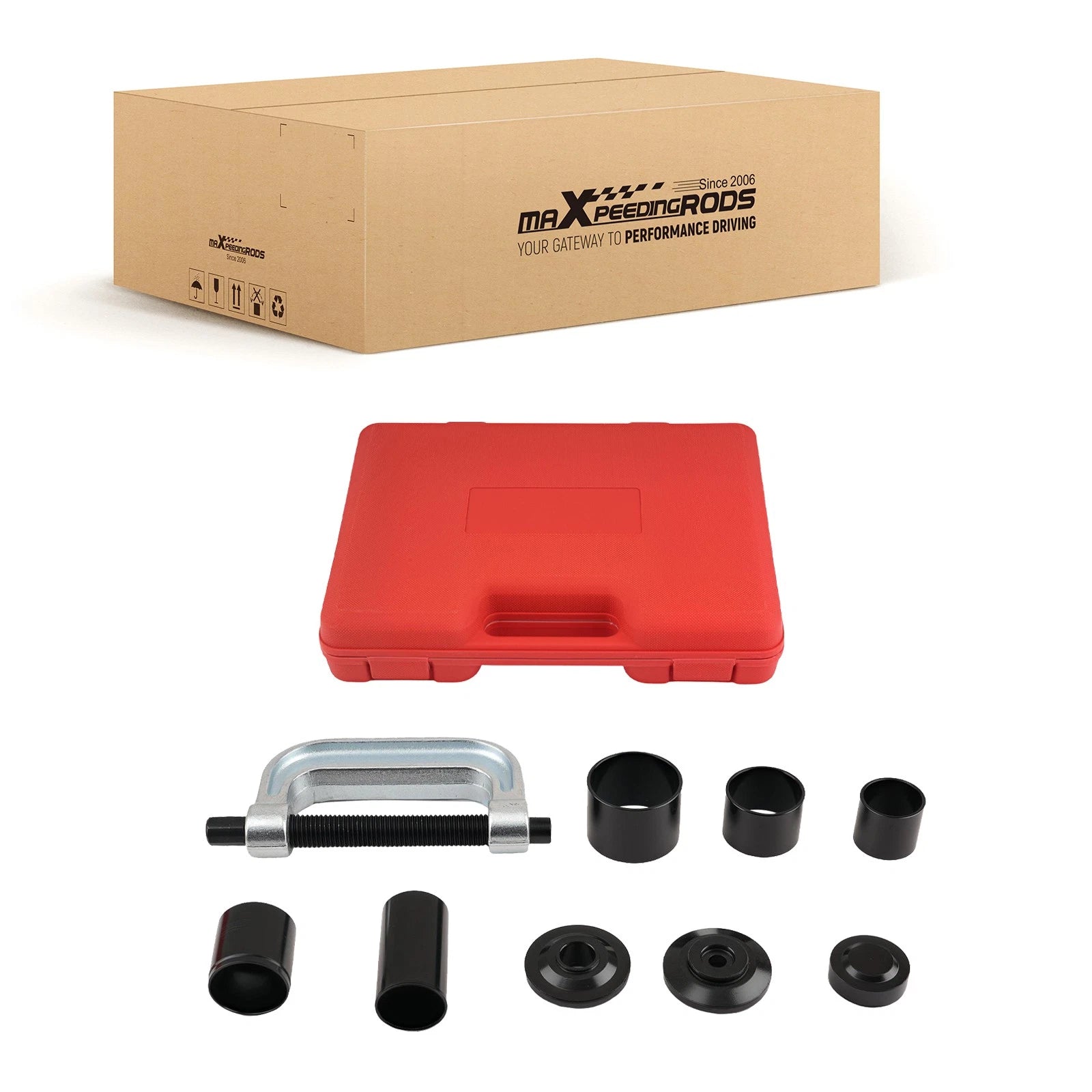 Ball Joint Press Tool Set for Car Wheel Hub Maintenance (8-Piece)
