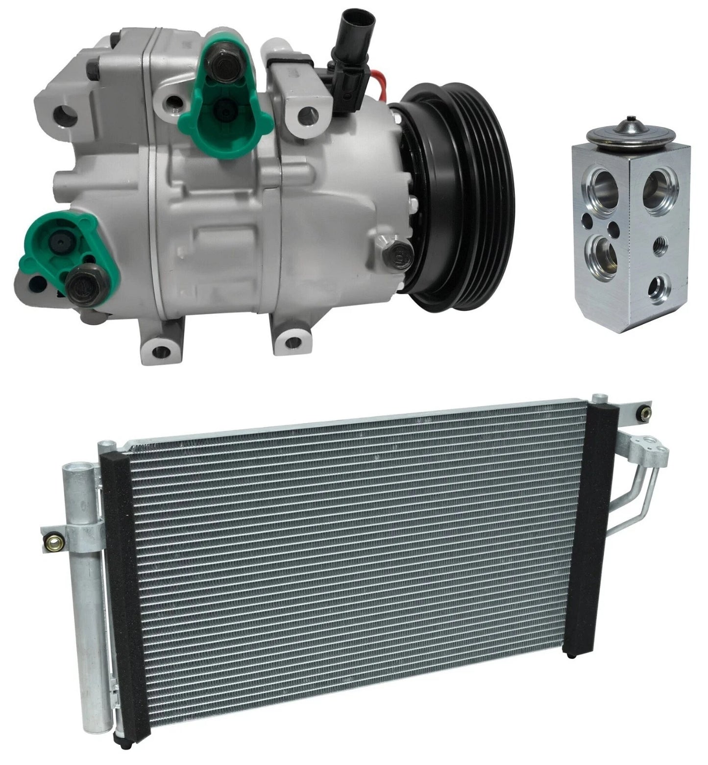 A C Compressor Kit With Condenser for Hyundai Accent 1.6L (2009–2011)