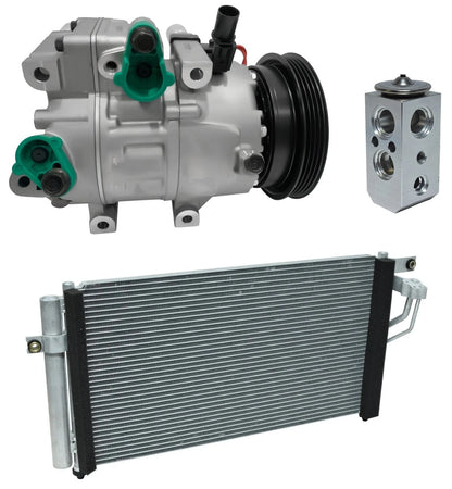 A C Compressor Kit With Condenser for Hyundai Accent 1.6L (2009–2011)