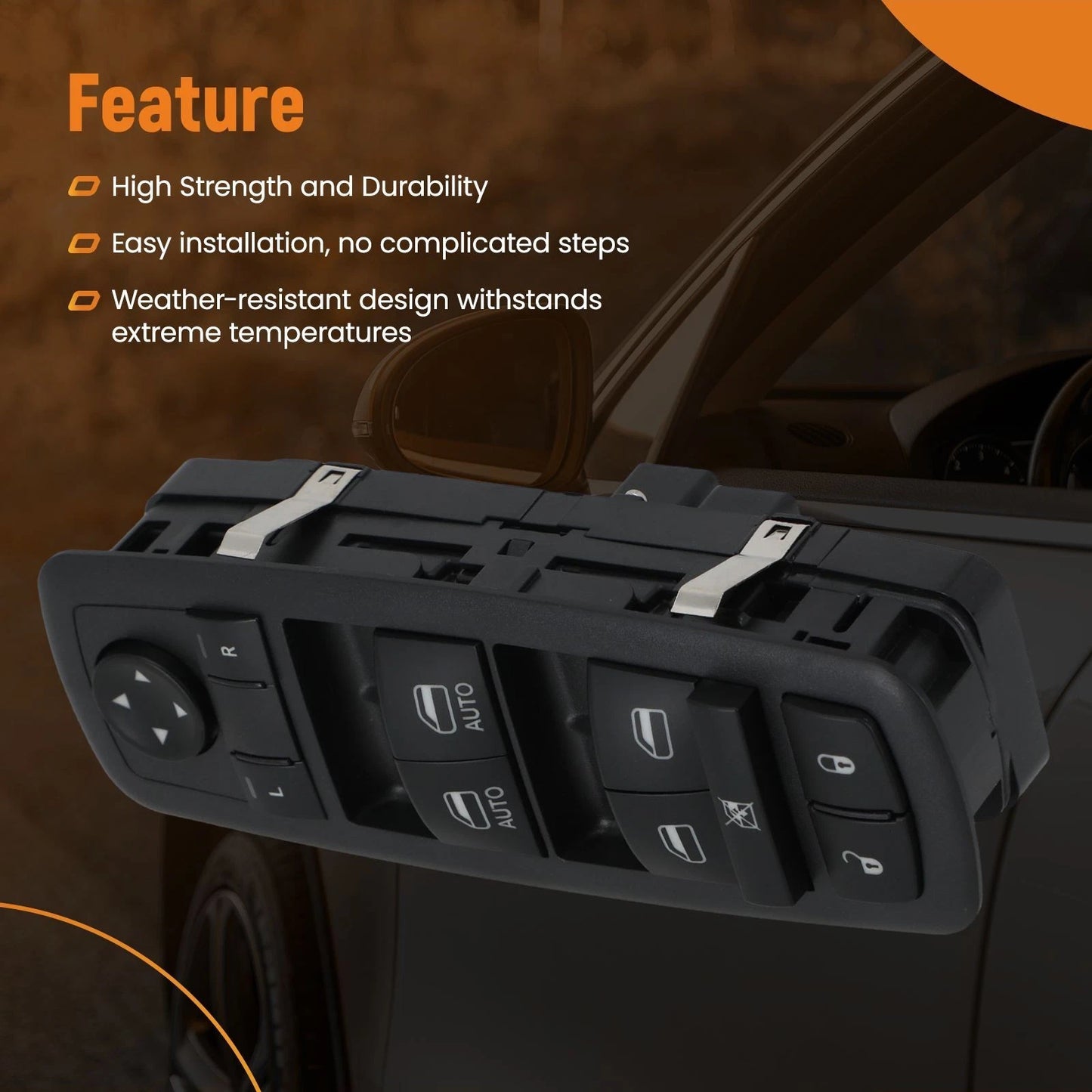 Control Switch Assembly for Dodge Charger (2015–2018) Left Front