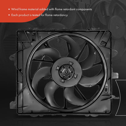 Cooling Fan Assembly with Brushless Motor for Chevy Camaro Cadillac ATS (2010–2019)